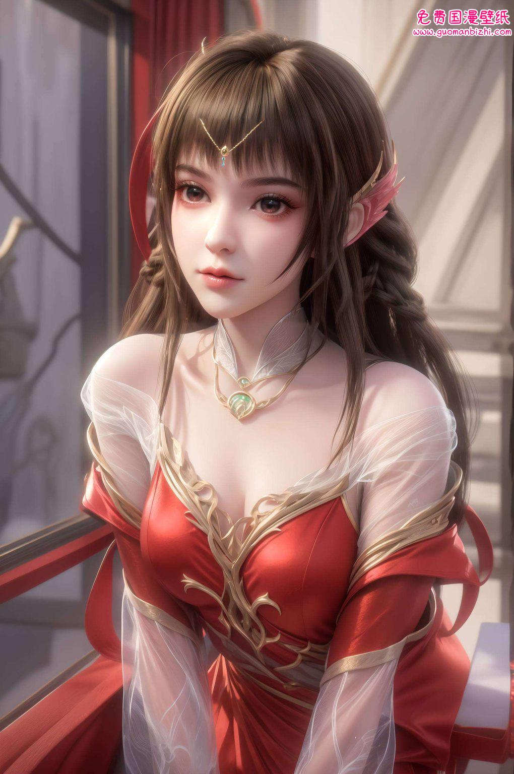 她是国漫中一位令人瞩目的女神她的身影