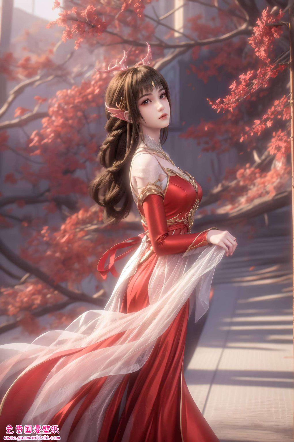 何事秋风悲画扇云落女神宛如云端仙子