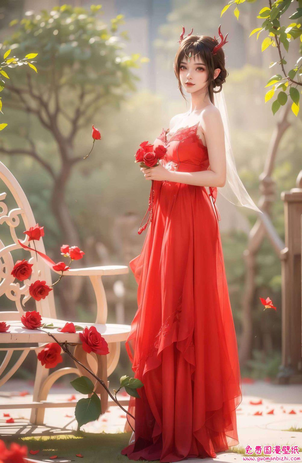 免费壁纸集里尽显国漫美女的风采