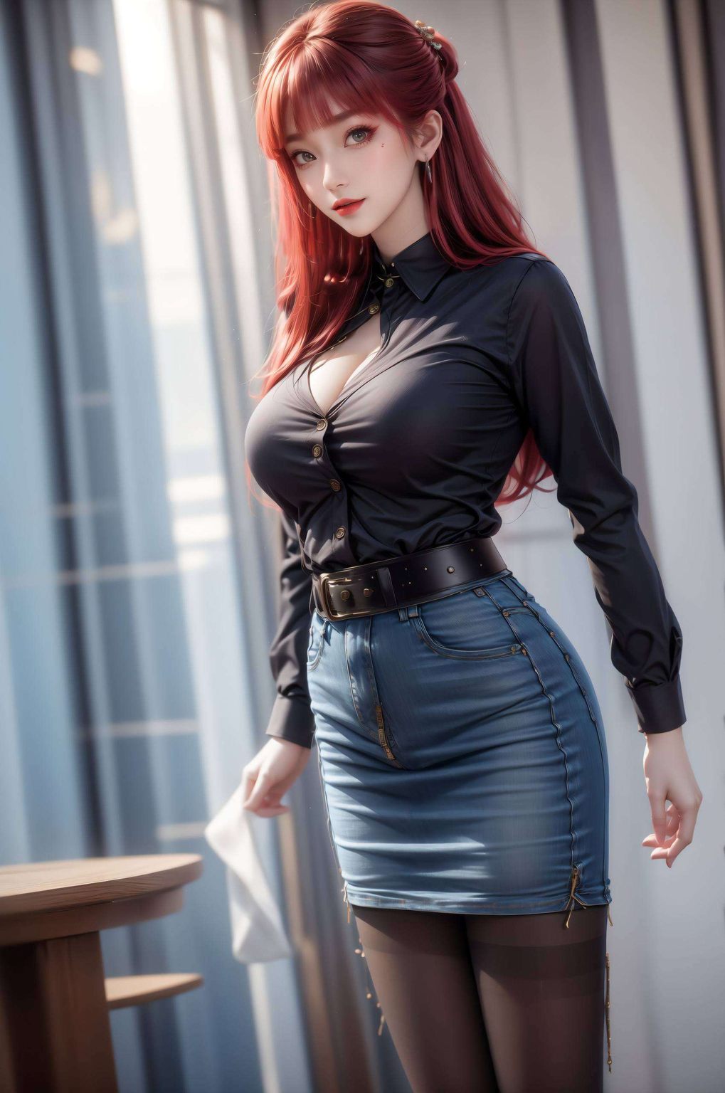 她们眼神深邃如同不良人中的侠女