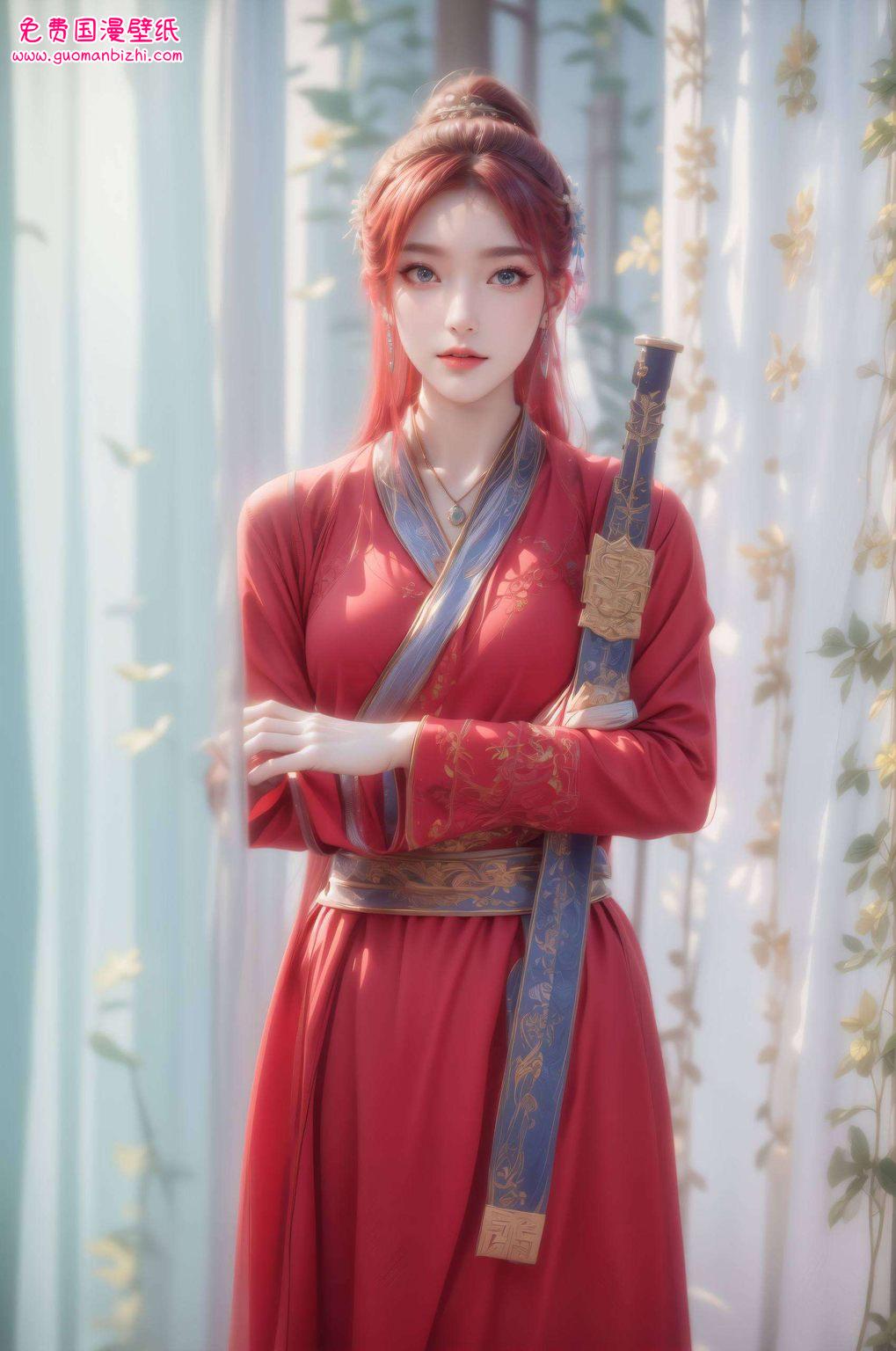 国漫美女的灵动眼神如同不良人中的神秘与魅力