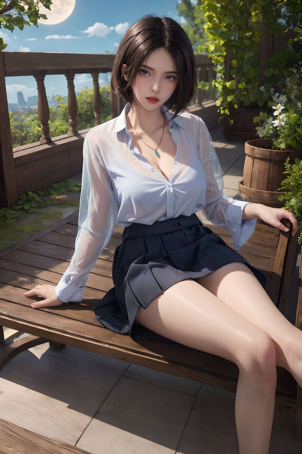 与这位国漫美女一同演绎着不凡的故事在幻彩流光的壁纸世界里