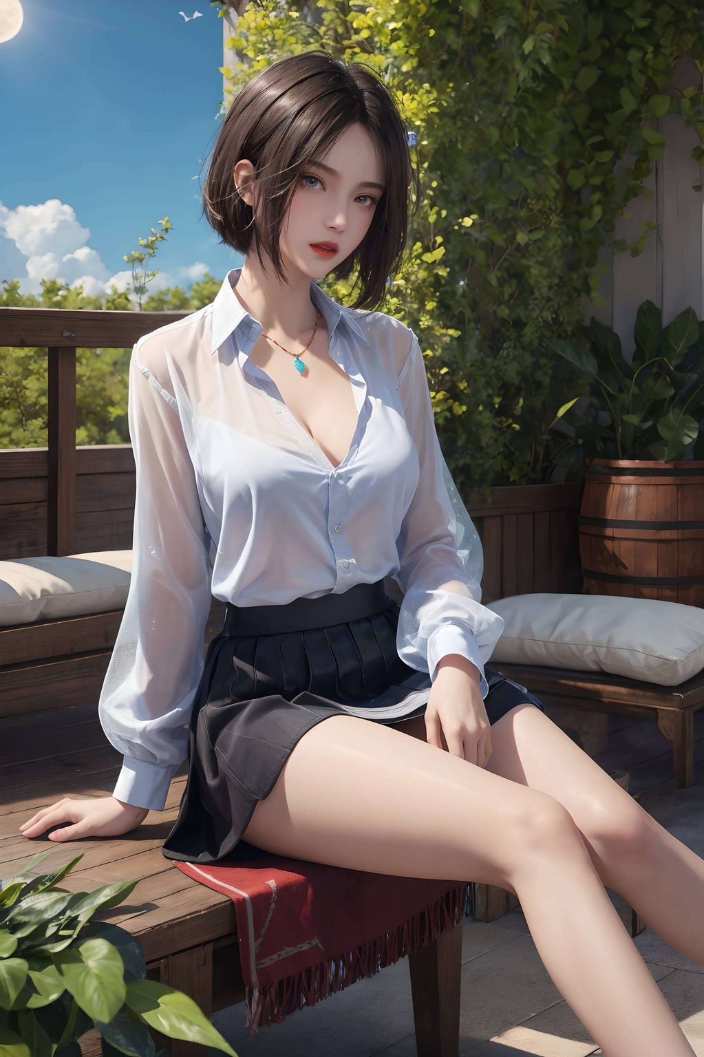 仿佛置身于梦幻的玄幻世界在绚丽的光影交织中