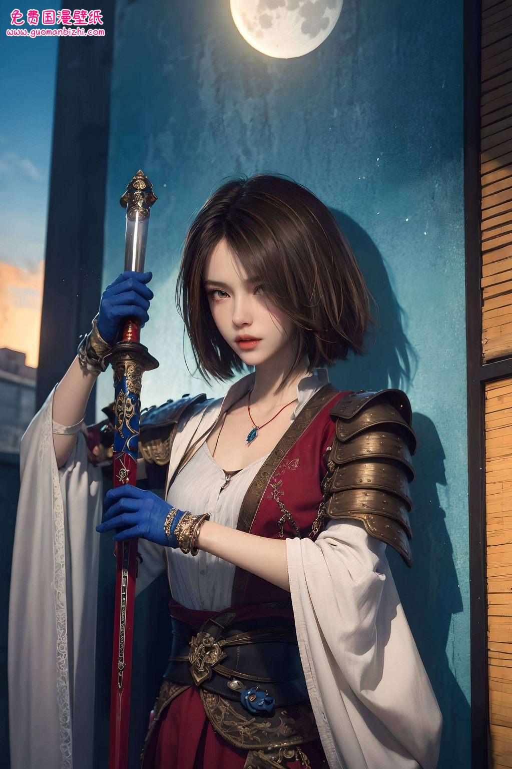 今天给大家带来一款姬如雪的4K高清电脑壁纸她是《画江湖之不良人》中的国漫女神哦！这款壁纸融合了苹果炫彩元素