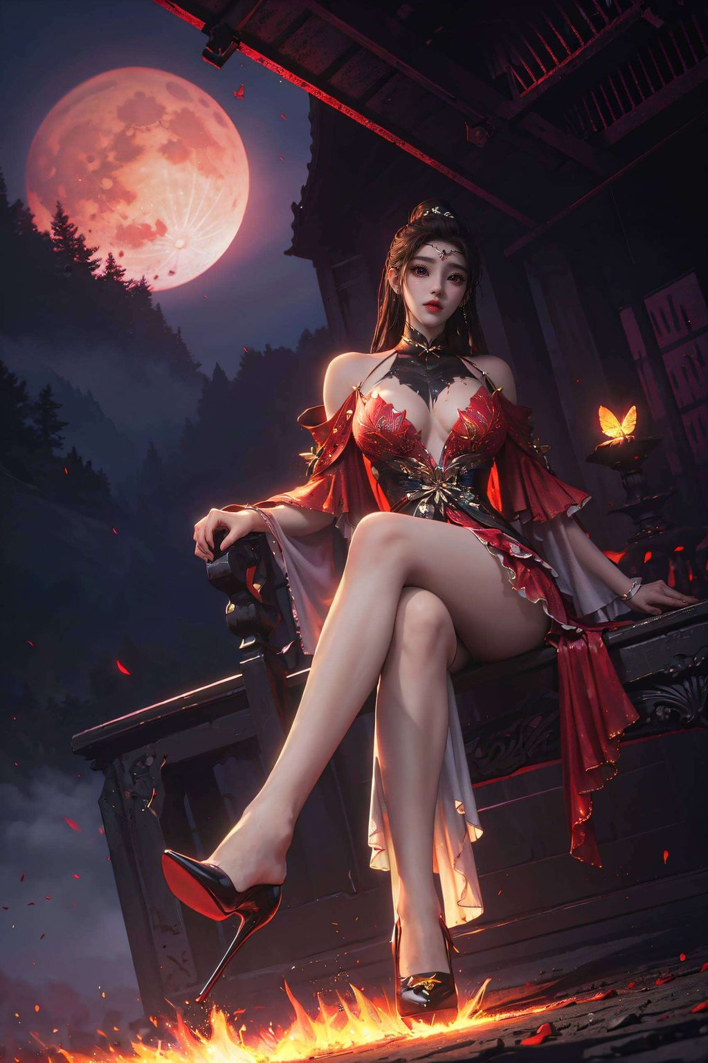 穿梭于沧元图的浩瀚江湖尽显国漫女神的韵味