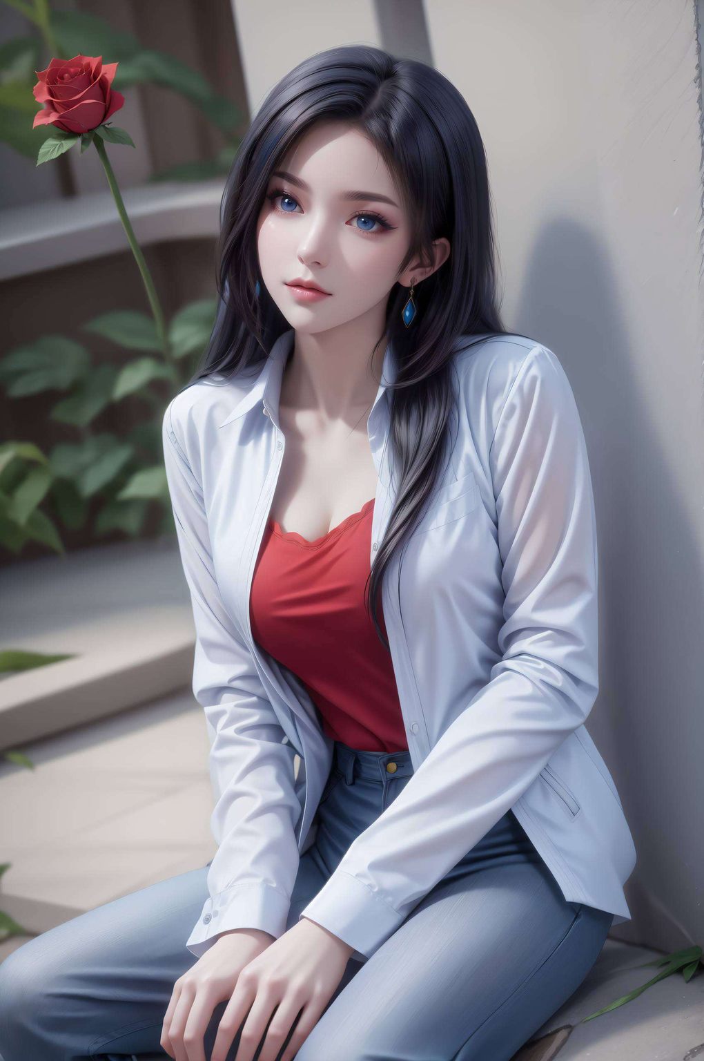 这款融合国漫精华的AIGC免费壁纸国漫美女的风华绝代