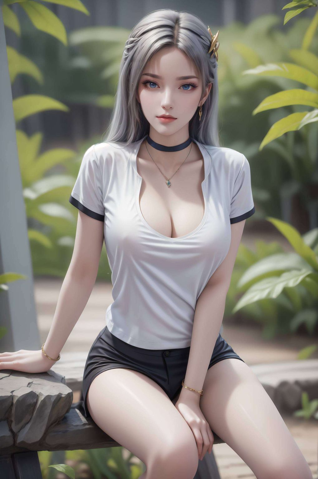 她的身影如梦似幻