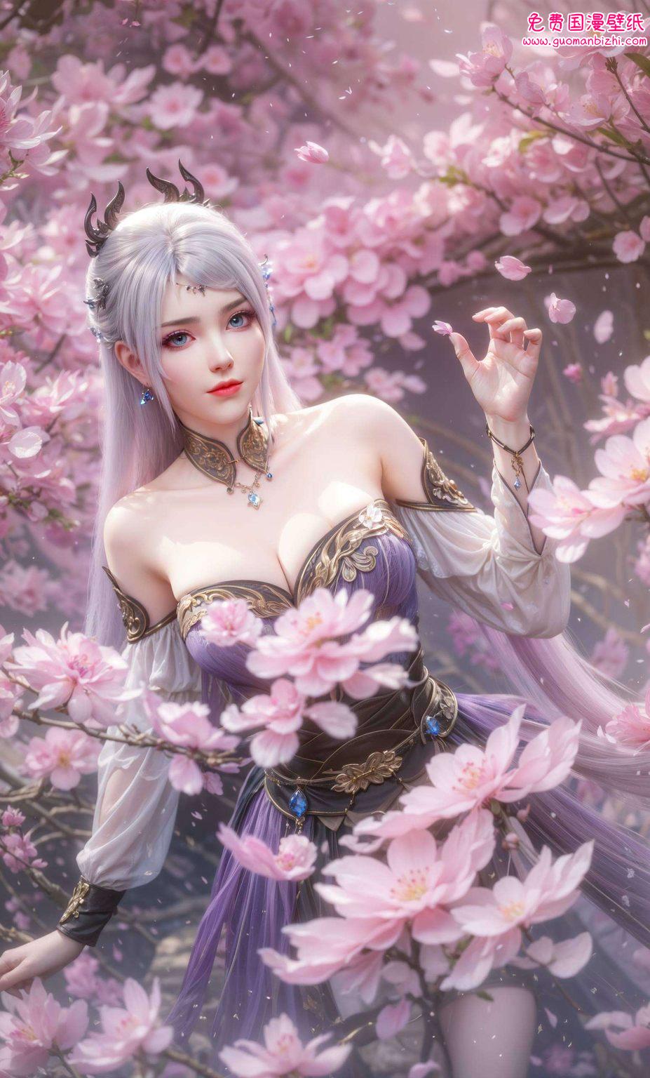 以其独特的玄幻气质和绝美容颜让每一天的视觉盛宴从解锁屏幕开始！