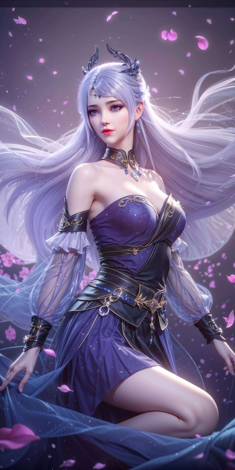 洛璃将洛璃的美丽与玄幻世界的神秘完美融合