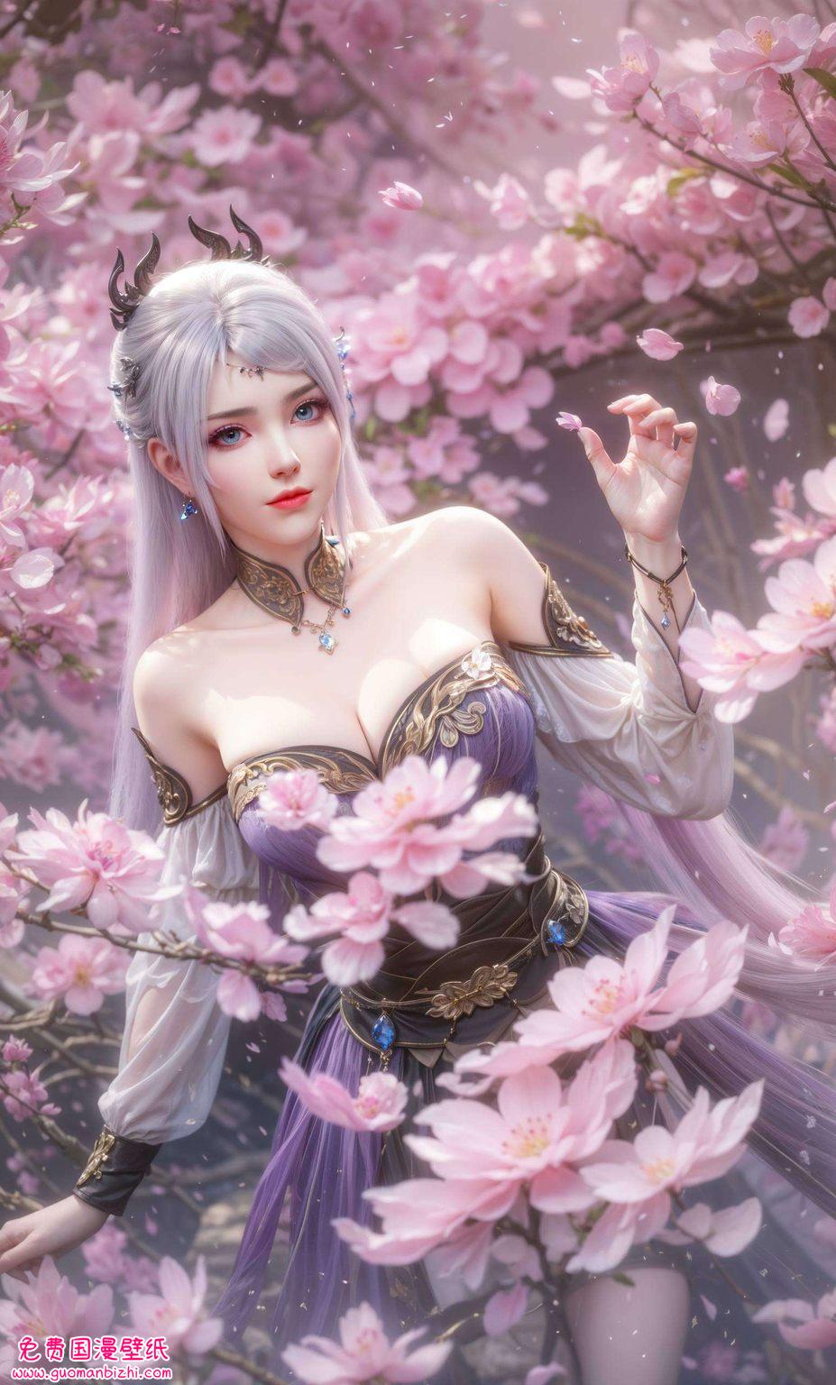 洛璃以其独特的魅力静静流淌在每一张极简壁纸之上