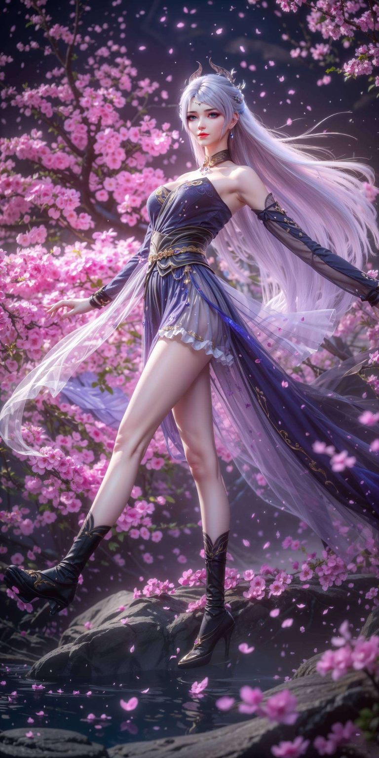 她的倩影如同一幅精心绘制的国漫壁纸每一次滑动iPad