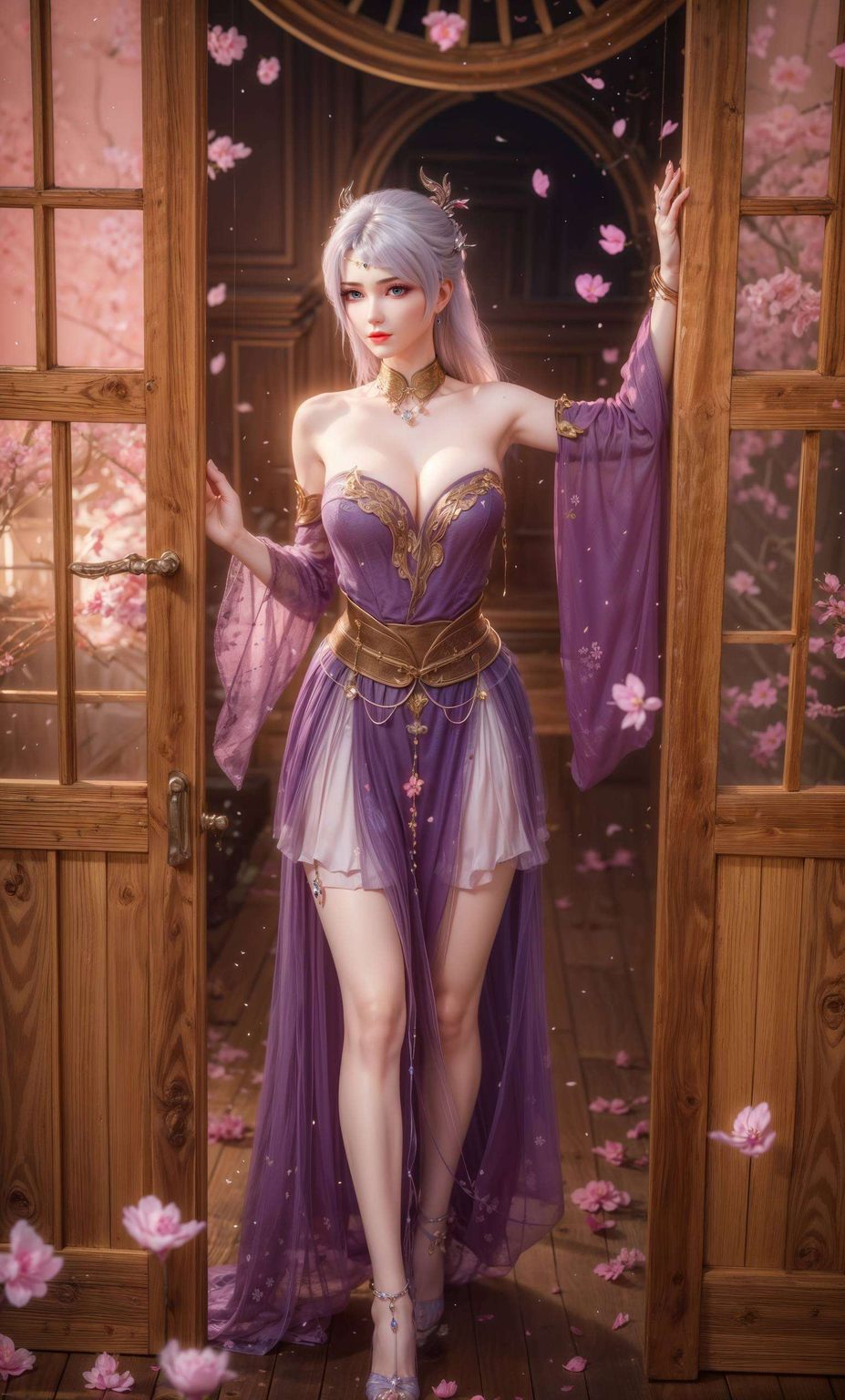 在绚丽的光影交织中都捕捉了她那深邃眼神中的星辰大海