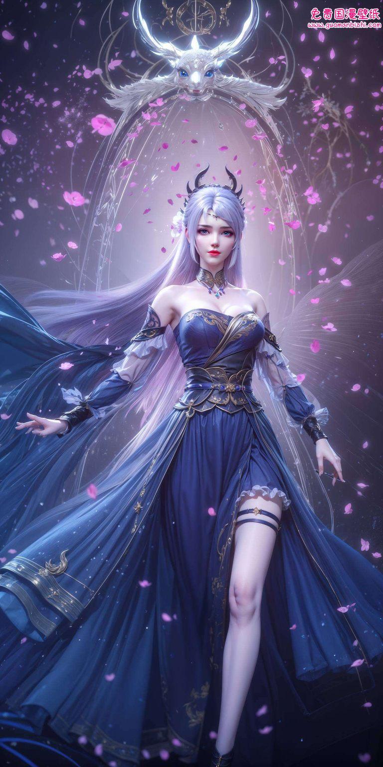 如同一朵盛开在玄幻世界的莲花在这绚烂的国漫世界里