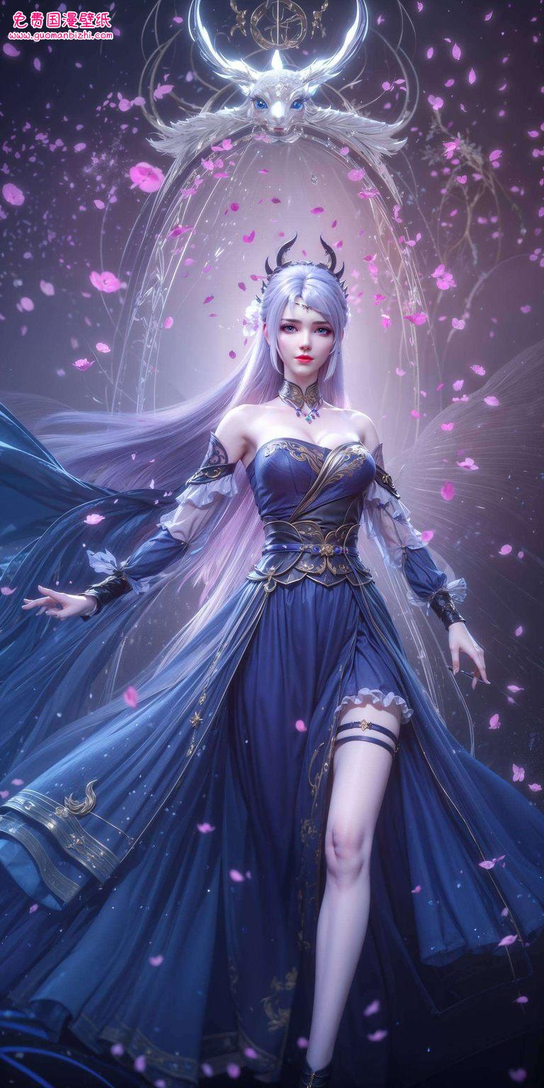 她那玄幻气质完美适配