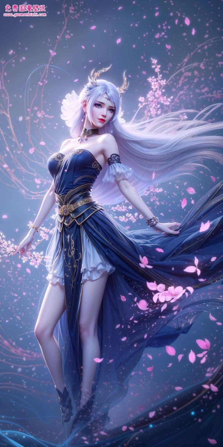 今天给大家带来一款超级养眼的国漫女神——洛璃的流泪壁纸哦！这款壁纸不仅美得让人心疼还带着一丝玄幻气息