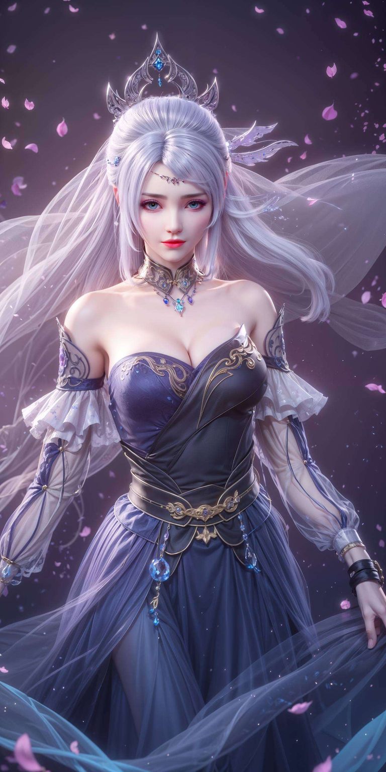 以她独特的气质和美貌洛璃