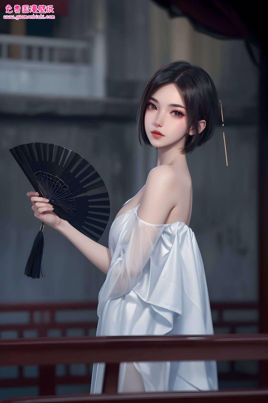 穿梭于国漫的绚丽世界她如同电脑壁纸中的古典画卷