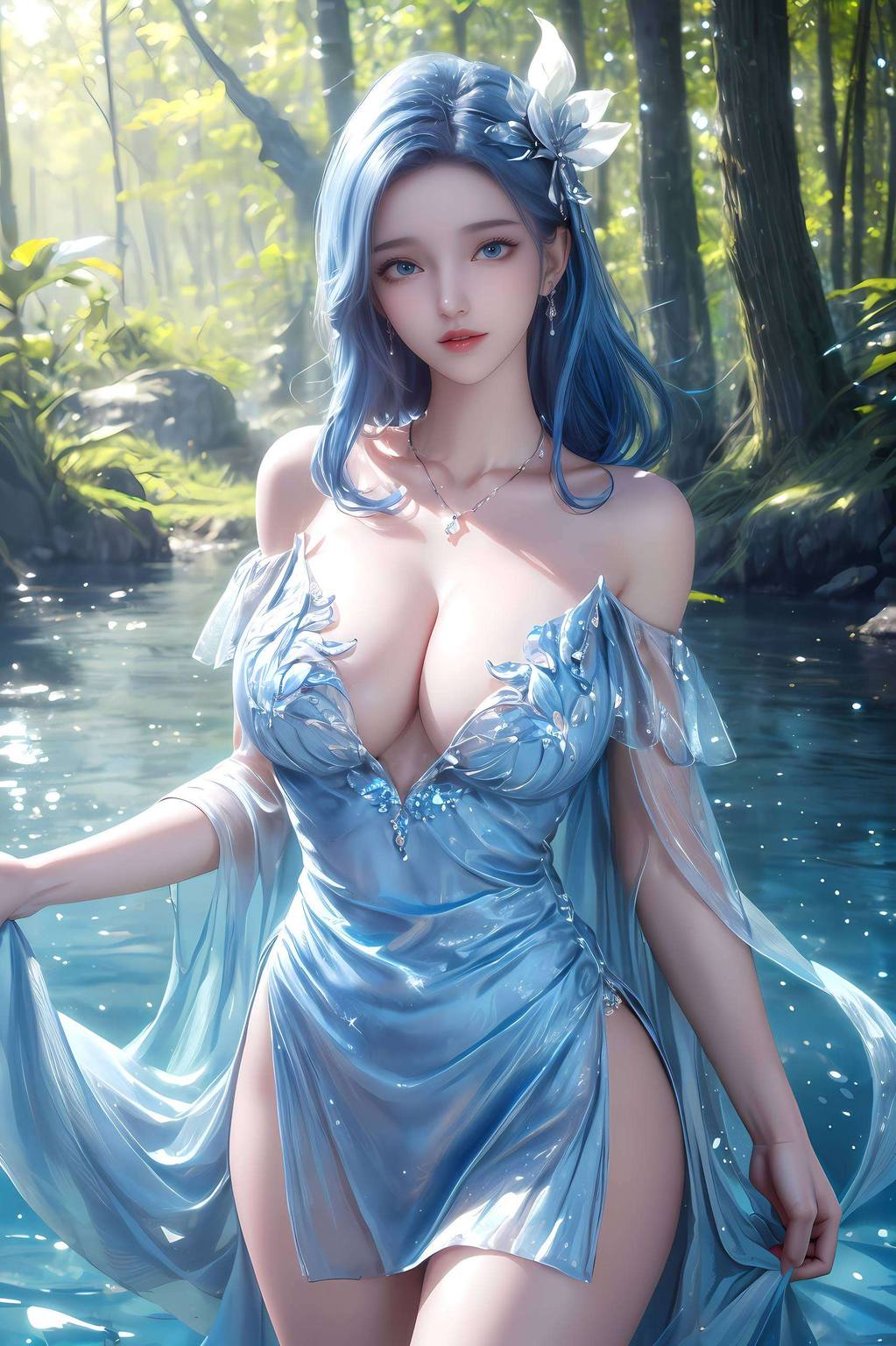 那来自《斗罗大陆》的神秘女神犹如玄幻世界中的一抹亮色