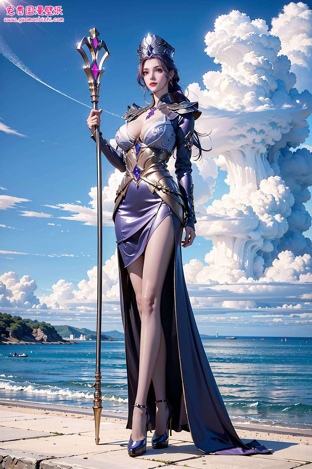 各位动漫迷们想要点不一样的视觉盛宴吗？今儿给大家推荐一款神秘的国漫壁纸——那就是来自斗罗大陆的霸气女王比比东的年轻壁纸版！这位国漫女神