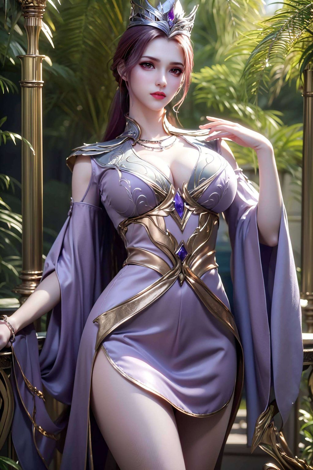 如同国漫中的那些玄幻故事她的身影