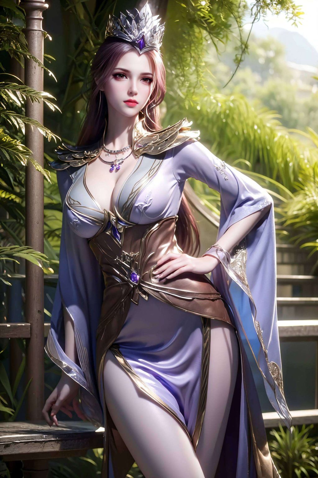 国漫女神的韵味犹如一抹深邃的夜色