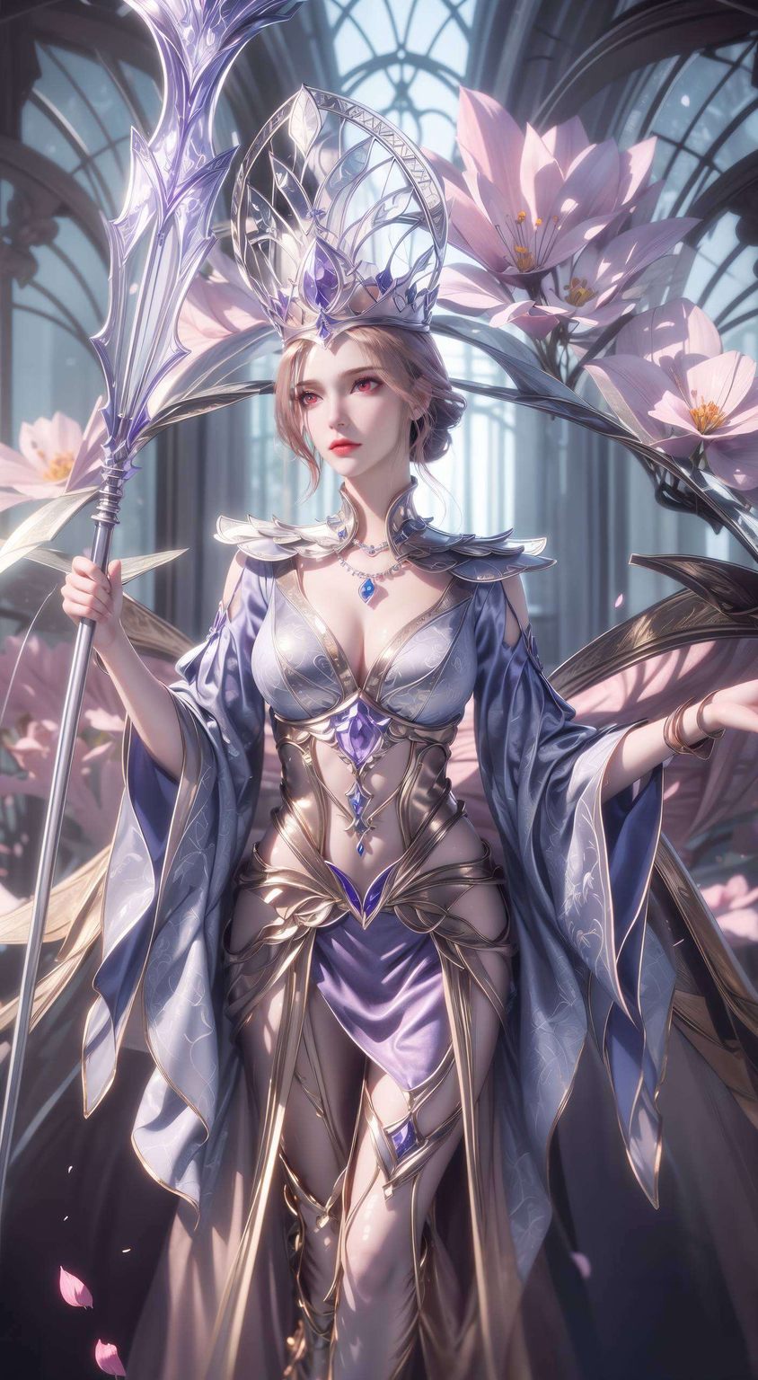 今天给大家带来一款超级养眼的国漫壁纸——斗罗大陆里的比比东大人哦!这位神秘的女神不仅实力强大小可爱们