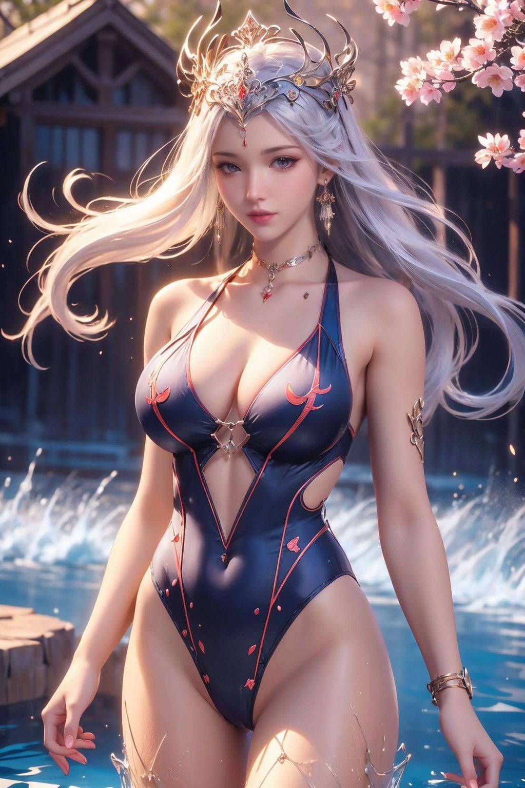 她的笑容温暖如阳光让人不禁沉醉于那份玄幻与美的交织