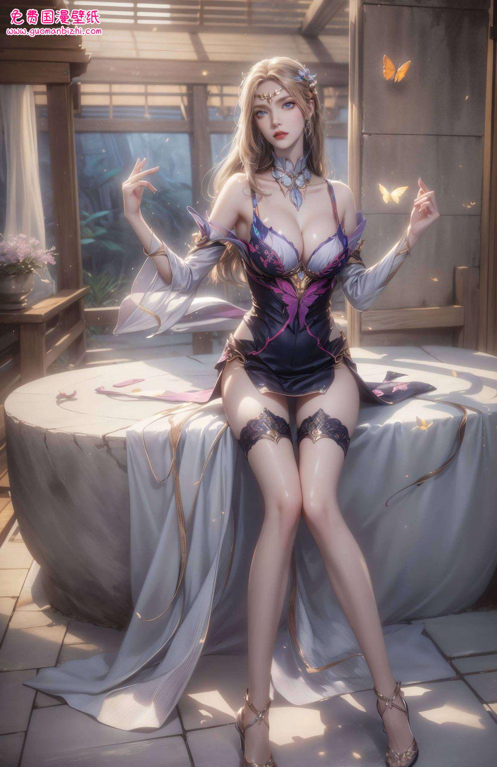 雪白的衣袂飘飘映衬着她的冷艳与坚韧