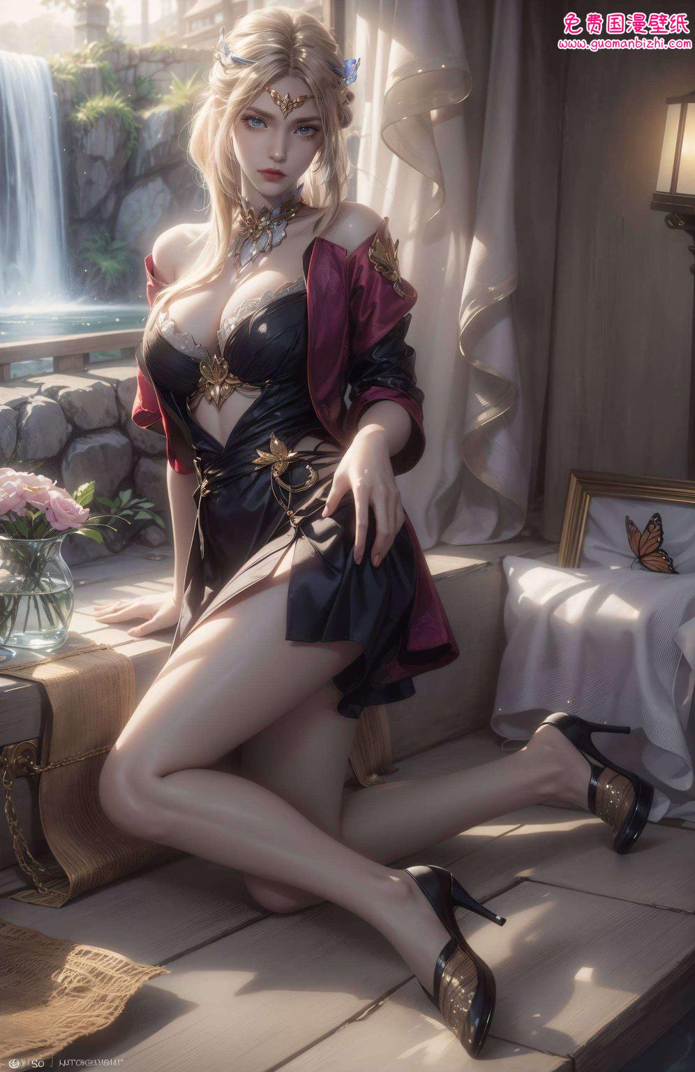 让人不禁沉醉于国漫美女的魅力之中那雪中的绝世佳人