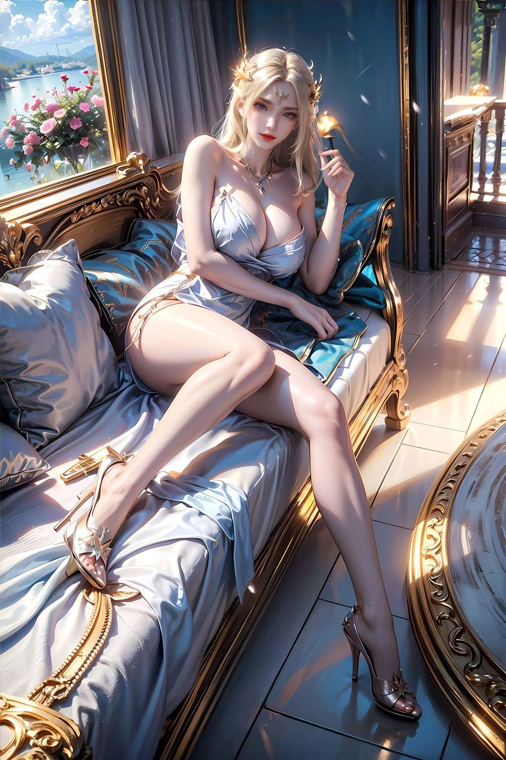 这位国漫美女她的容颜被无数粉丝定格在了那完美高清的1920x1080壁纸之上
