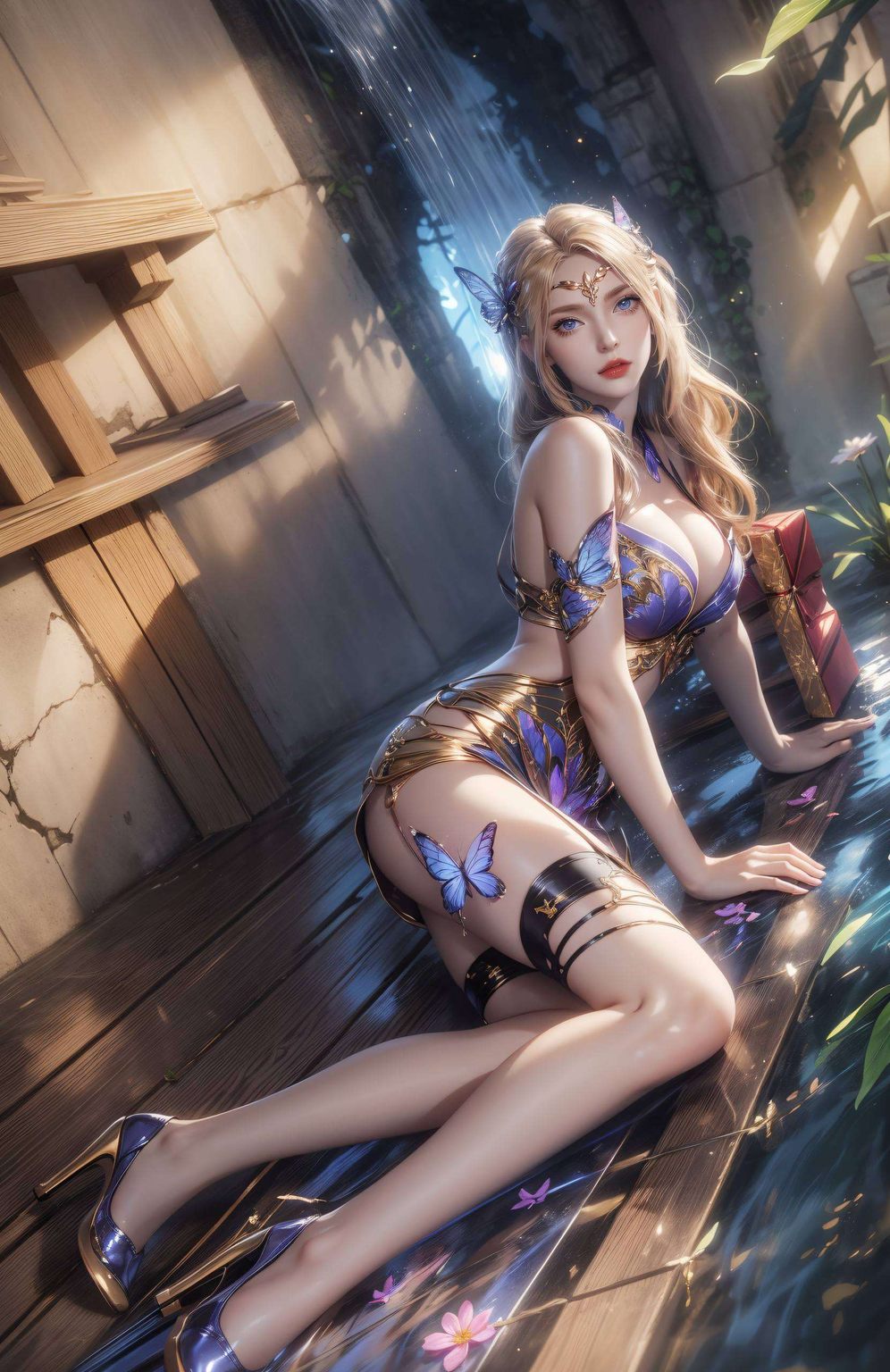 在这炫彩壁纸的像素世界中千仞雪的美貌与力量并存