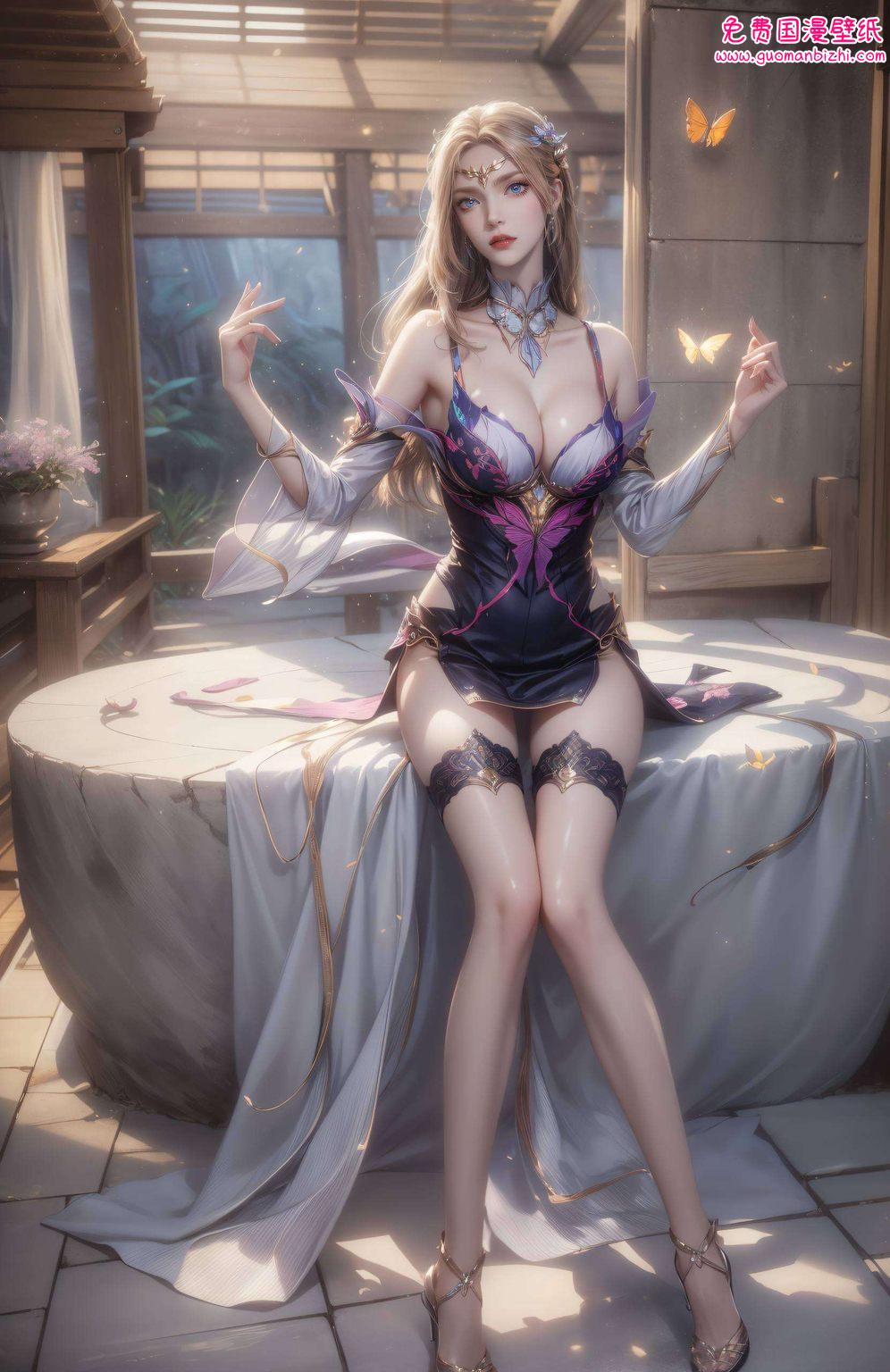 千仞雪那如冰雪般的美貌她是国漫中的女神