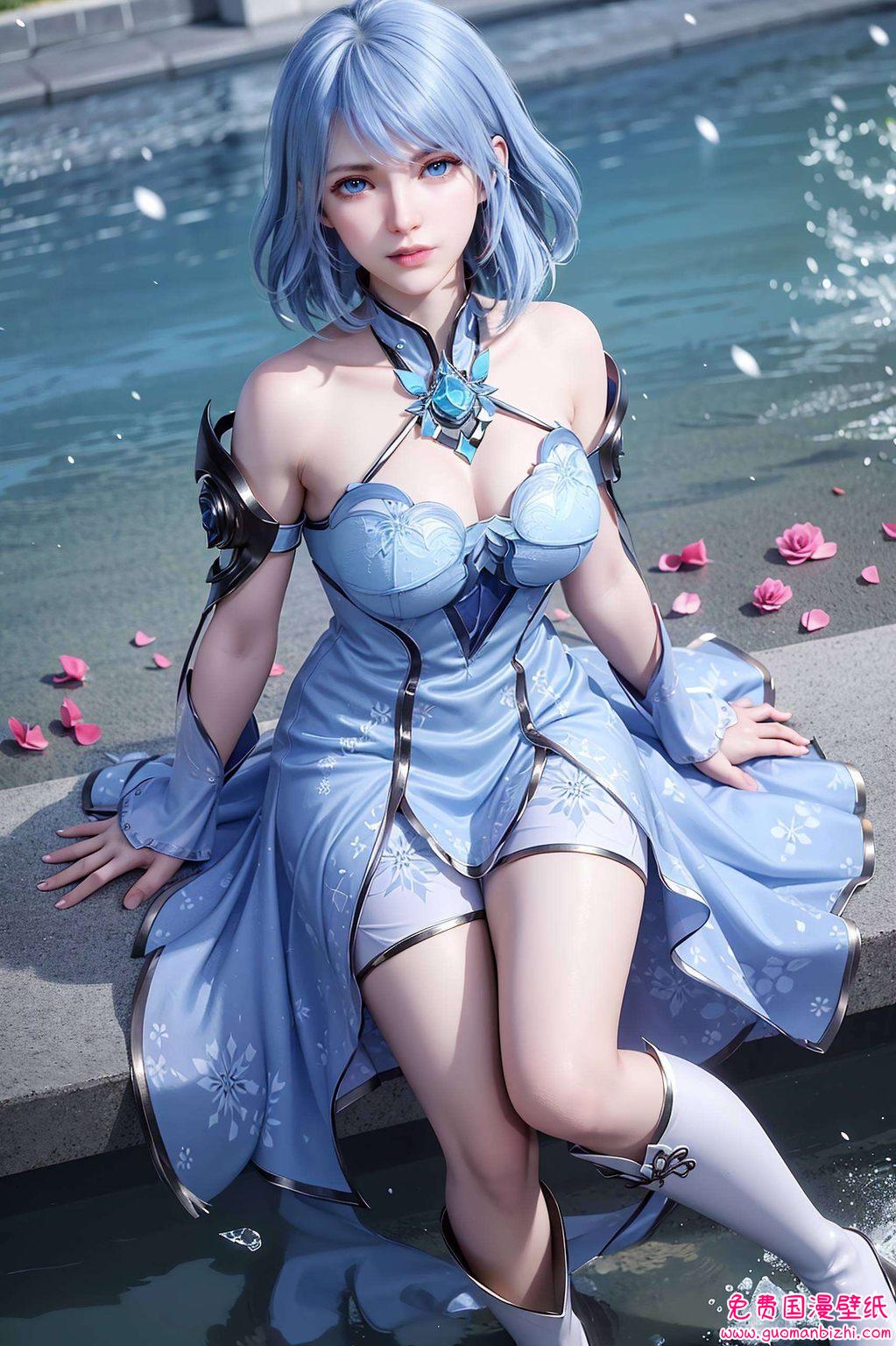 犹如动漫女神般令人向往水冰儿的神图壁纸仿佛是冬日里的一缕暖阳