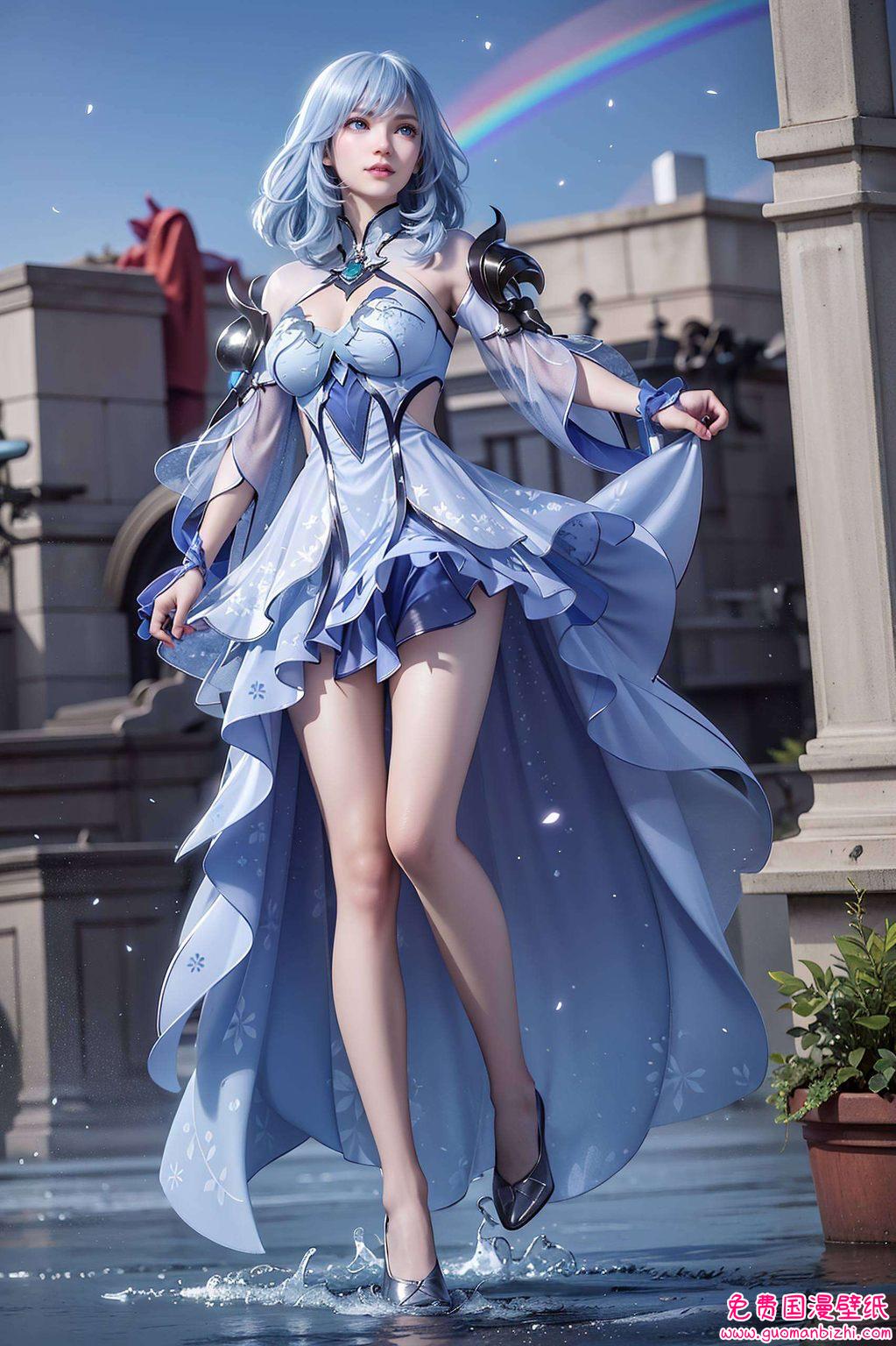 她的冰雪聪明与坚韧不拔水冰儿如同一抹清新的春风