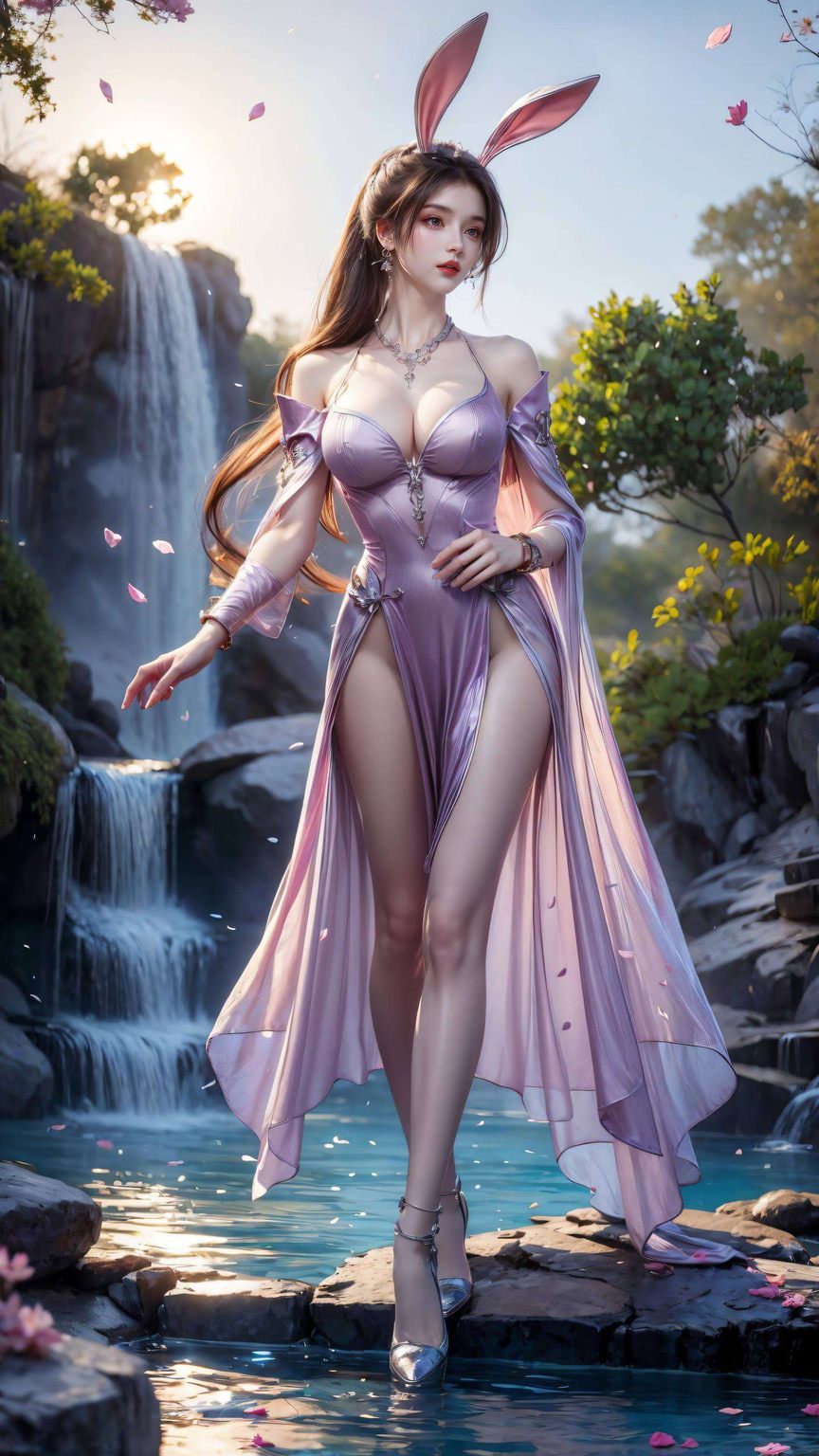 她是动漫美女中的佼佼者这款紫色壁纸
