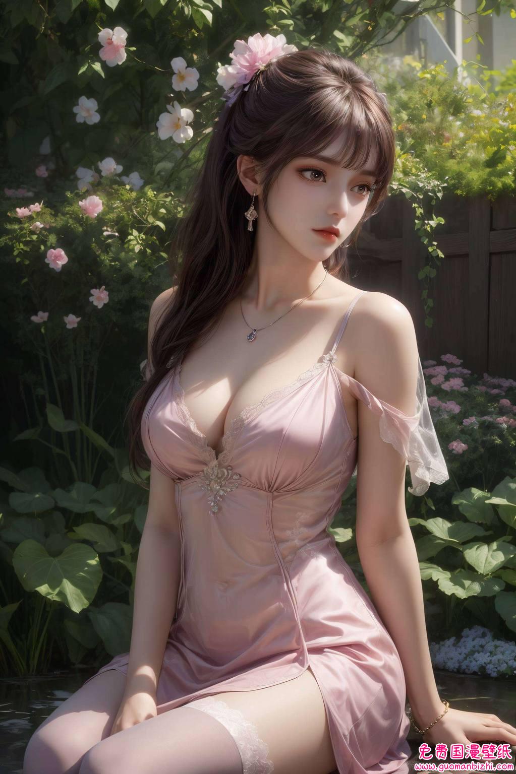 说她是谁?哈哈就被咱们巧妙地融合进了这炫彩壁纸里