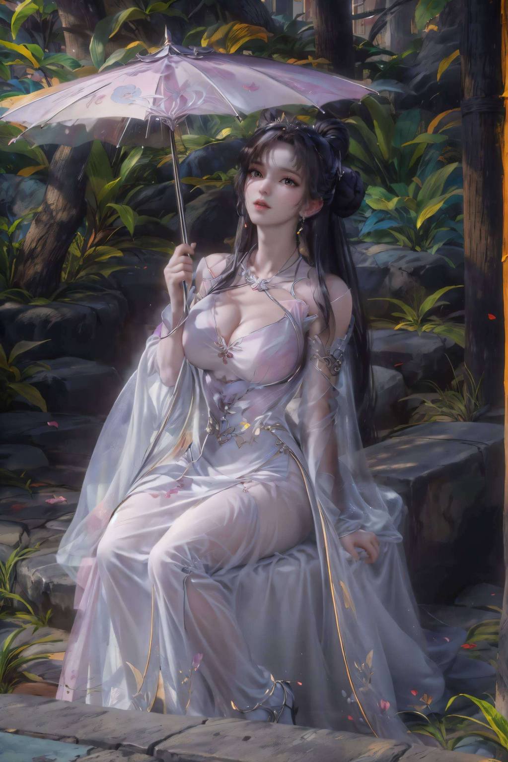 保证让你的手机屏幕瞬间变身玄幻界的时尚宠儿！让我来给大家介绍一下这位国漫界的女神——中年小舞壁纸高清版！她那不羁的炫彩长发