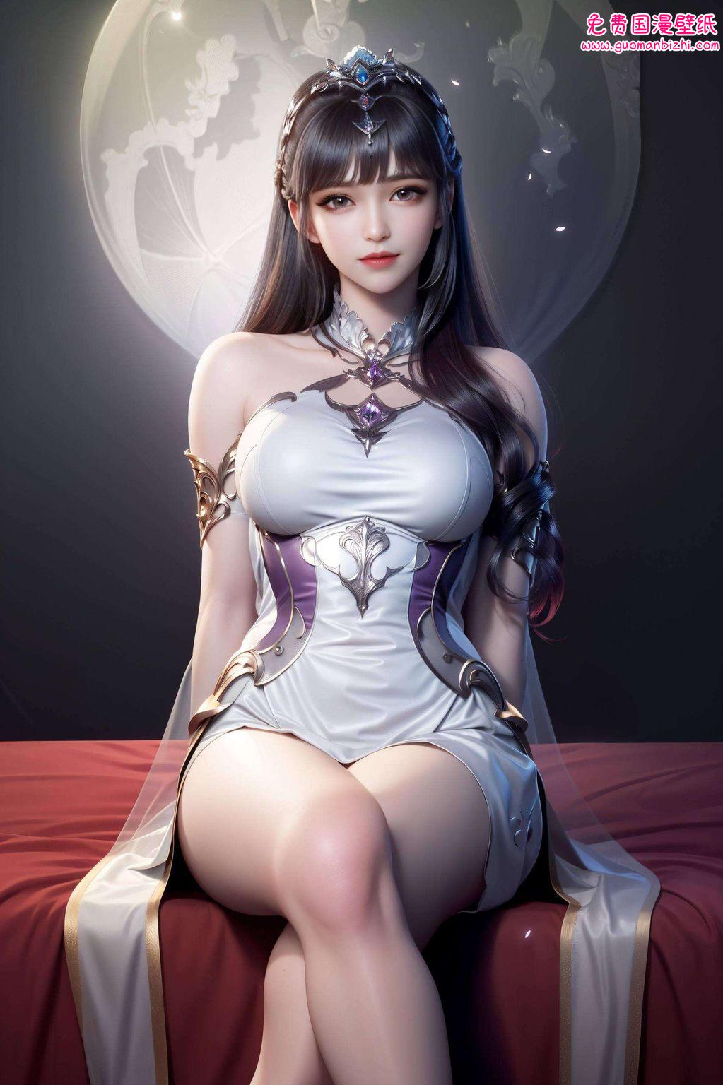 国漫中的女神与小舞共舞的剑者