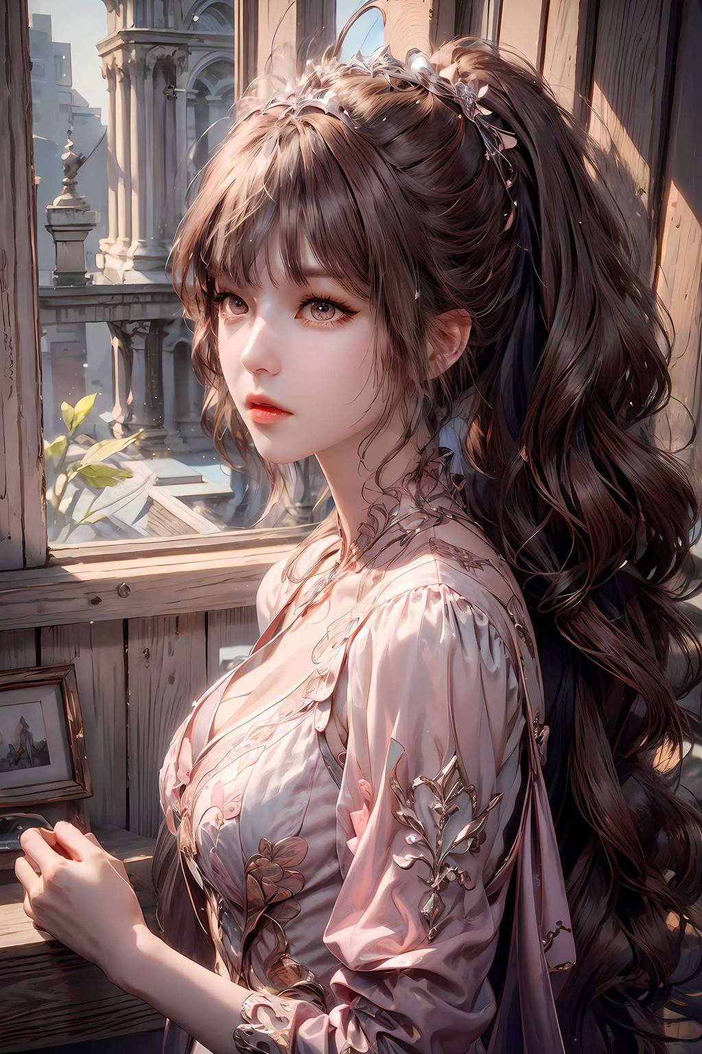 她的身影便如壁画般跃然纸上犹如玄幻世界中的一抹亮色