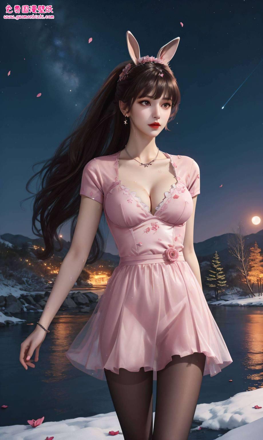 还带着点小调皮还化身为萌萌哒小公主!这壁纸不仅美得让人心动