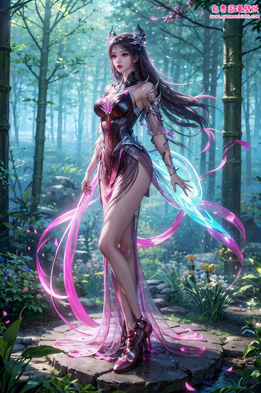 这幅精美绝伦的朱竹清IPad潮图壁纸感受玄幻世界的神秘魅力