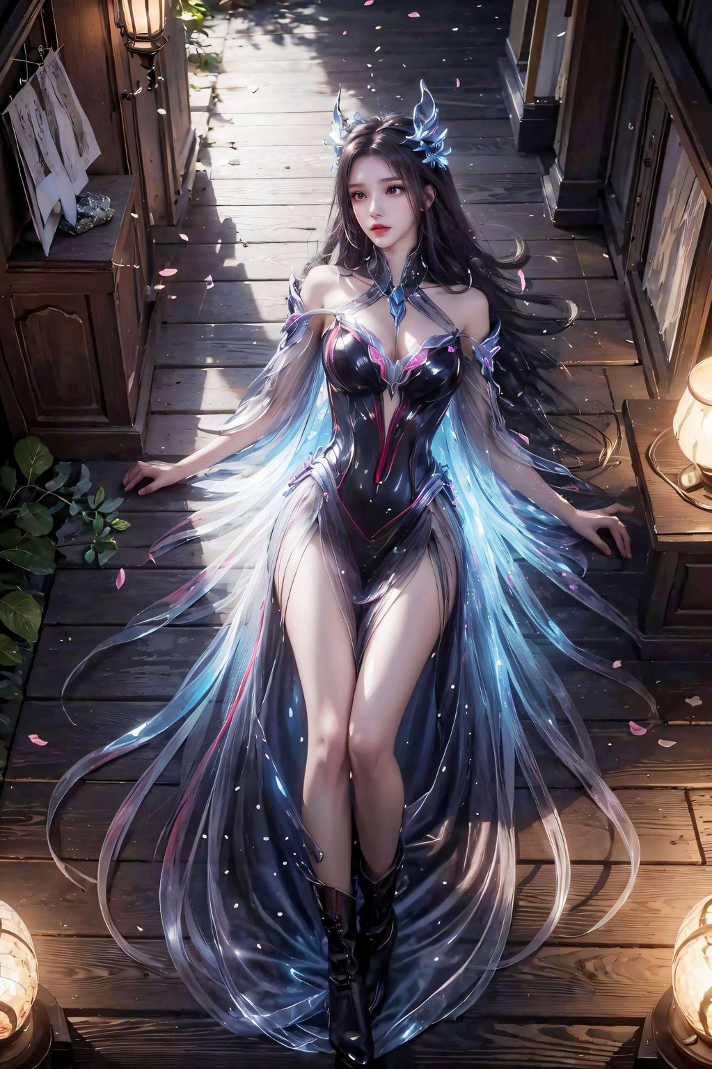 散发着令人沉醉的玄幻气息都让人想起国漫中的那些不染尘埃的女神