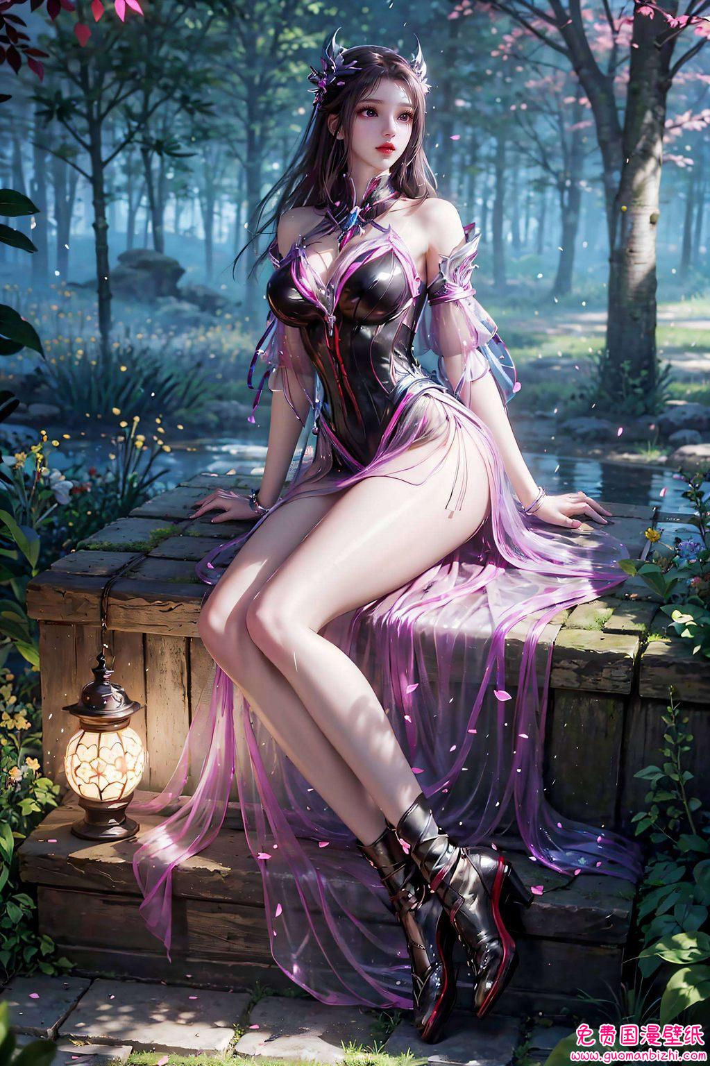 这位国漫女神光脚的朱竹清翩翩起舞