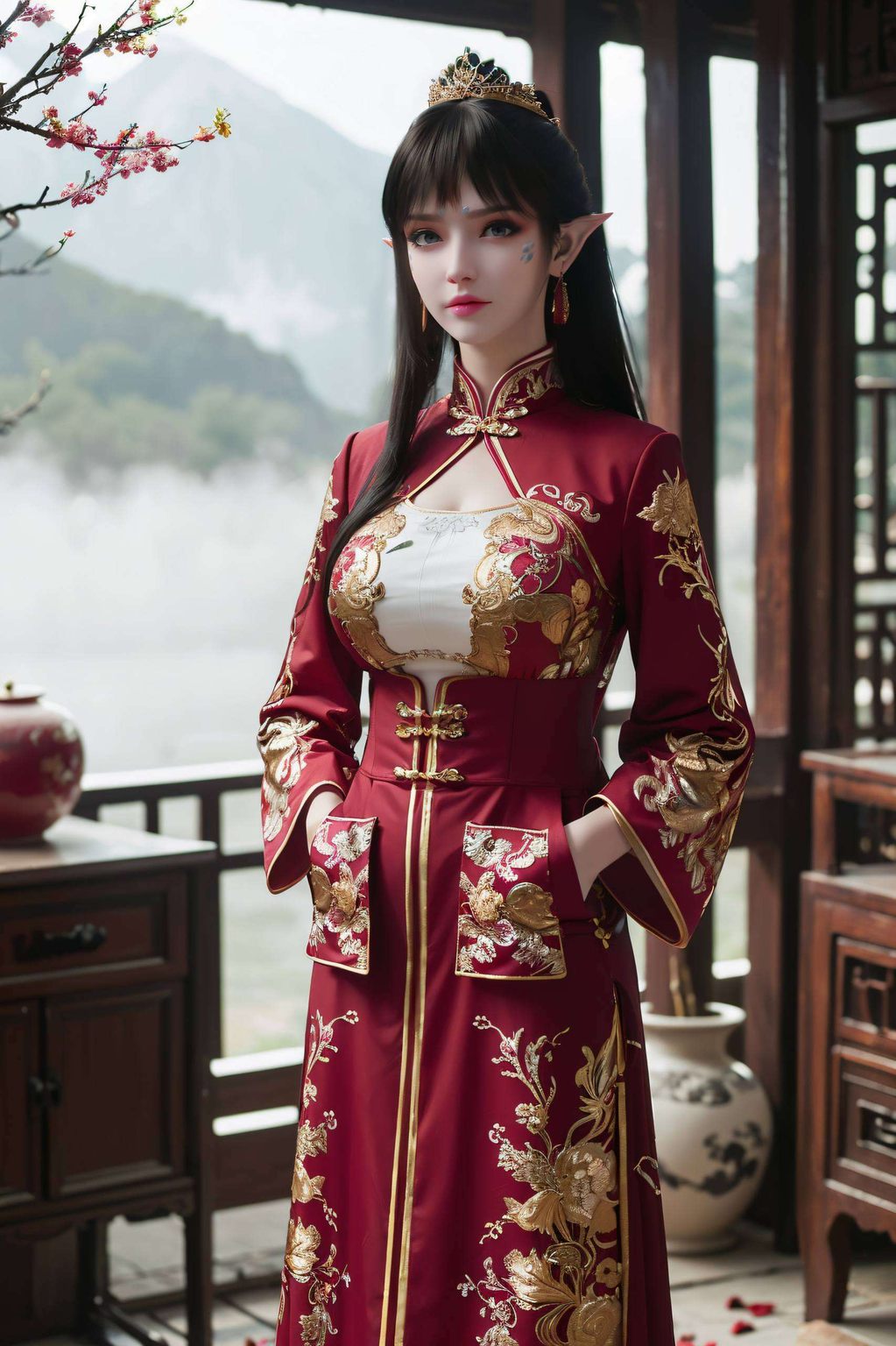 凤清儿那如天妖凰族般的傲然气质成了无数粉丝心中的壁纸首选