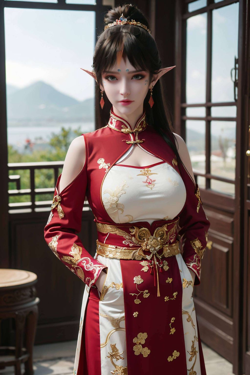 为电脑桌面增添一抹国漫的绚烂色彩她的眼神深邃