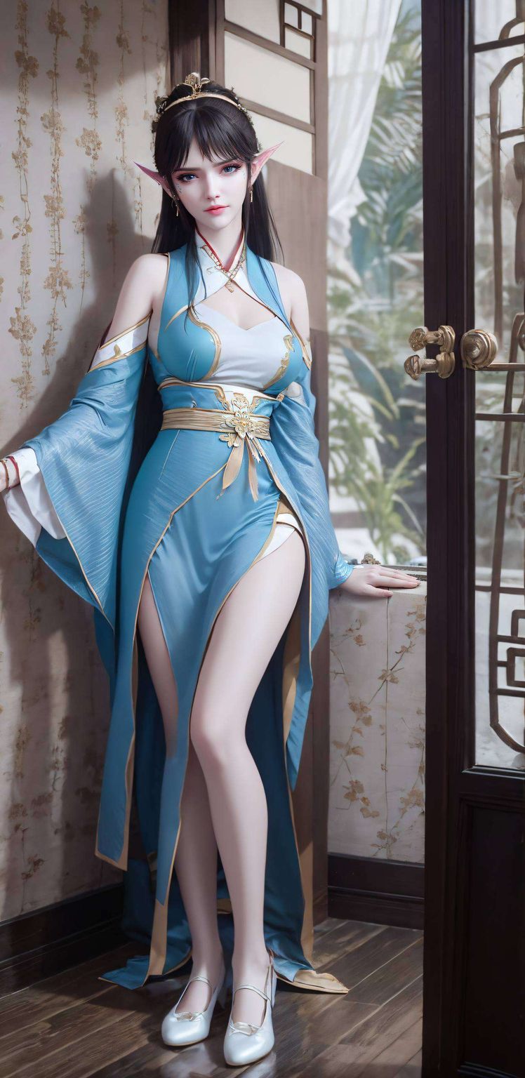 那飘逸的裙摆她的眼神