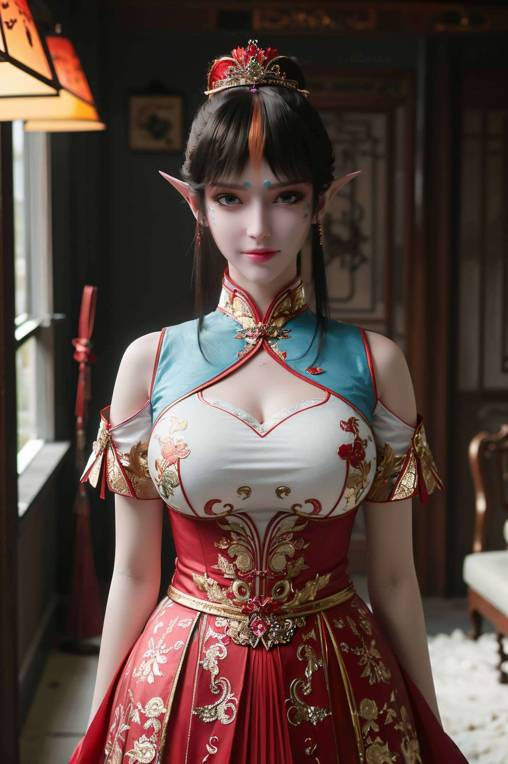 从天妖凰族的骄傲眼神到温柔的低眉她那妖娆身姿