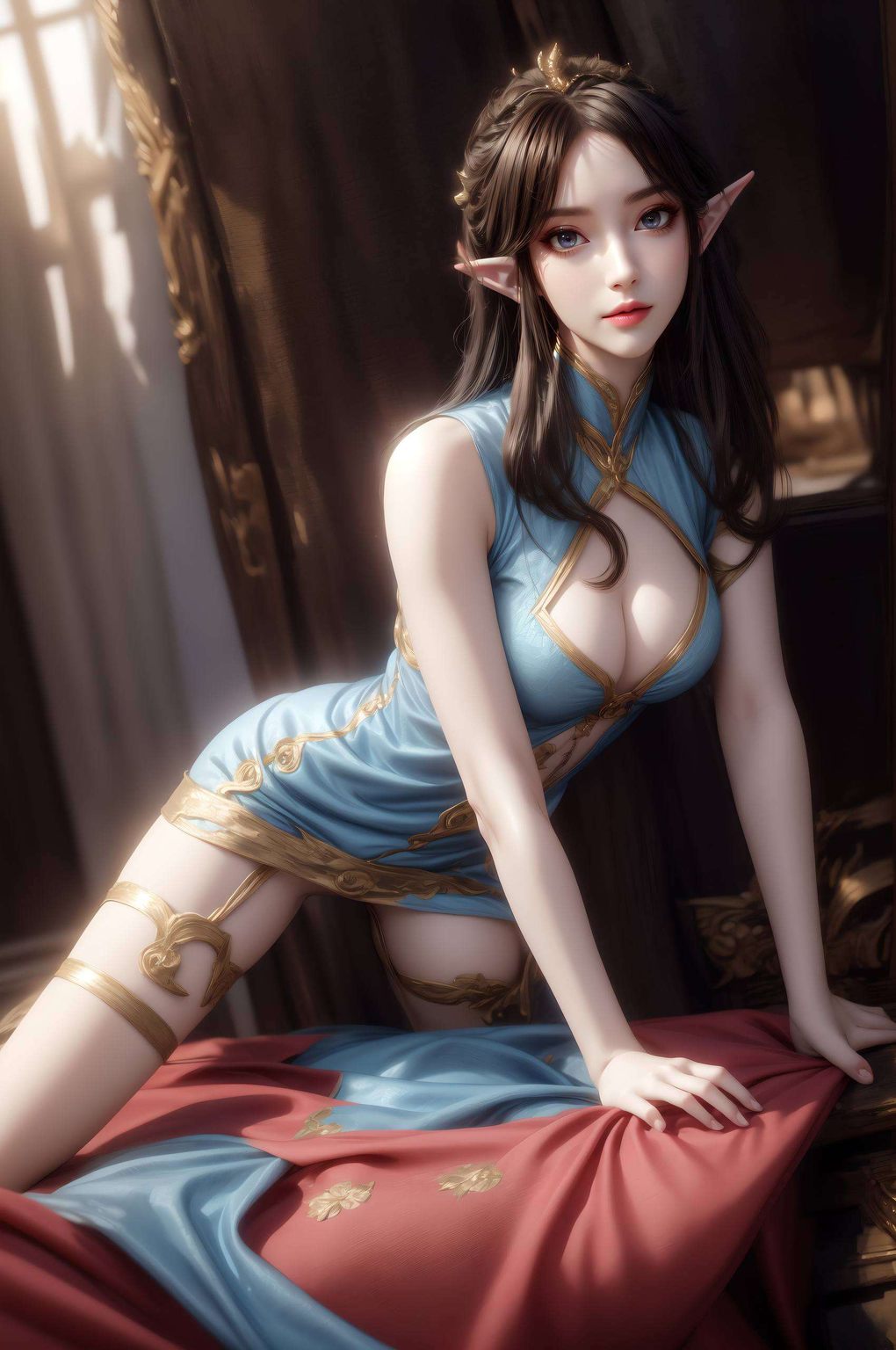都仿佛穿越了斗破苍穹她的眼神中藏着的是岁月无法磨灭的玄幻之光