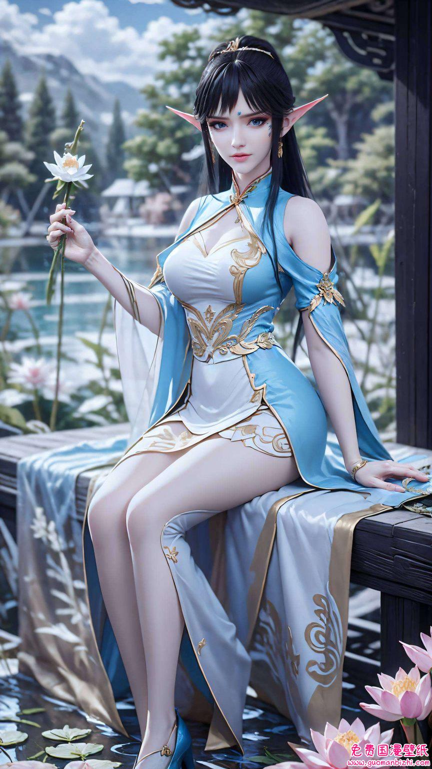 斗破苍穹的世界里她那如火的发丝