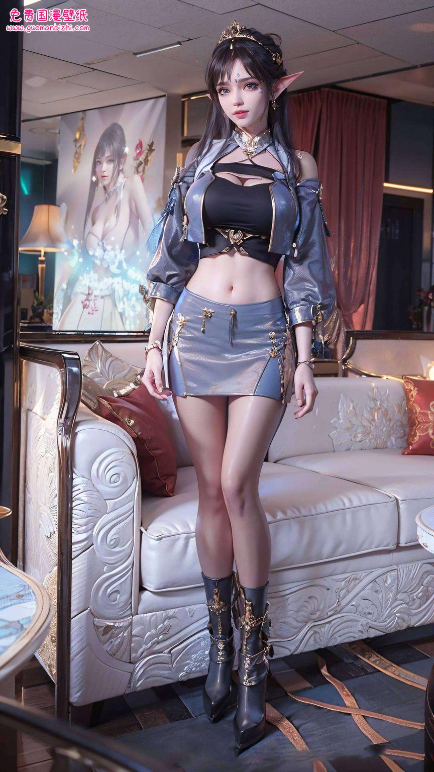 更是动漫美女的极致呈现她动态版的风采